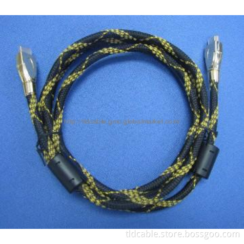 HDMI Cable Metal Cable with Nylon net